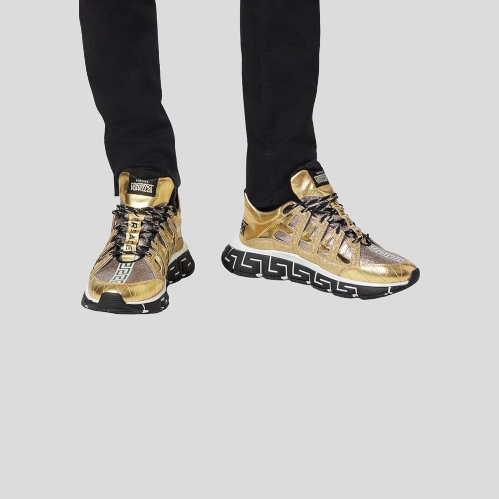 🆕 👟 VERSACE TRIGRECA SNEAKERS 💫 👟 Color: Gold Size: EU(36) US (6) - Picture 7 of 7